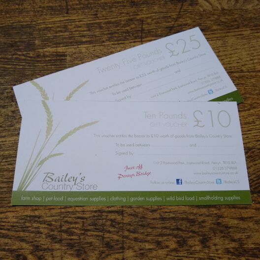 baileys country store gift voucher