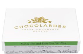 limited edition chocolarder mince meat and sloe gin truffles