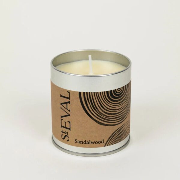 St Eval Sandalwood Scented Tin Candle - Image 2
