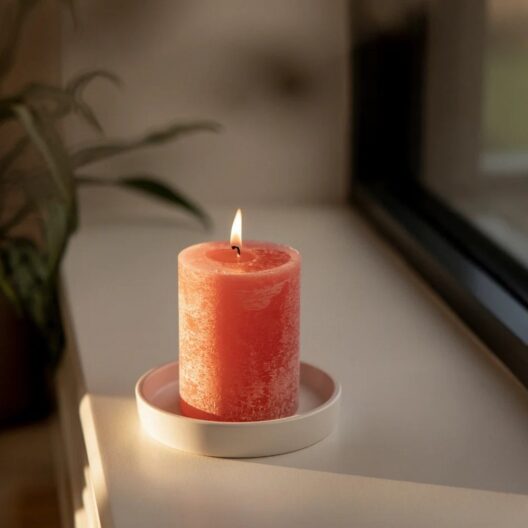 St Eval Wild Rhubarb Pillar Candle