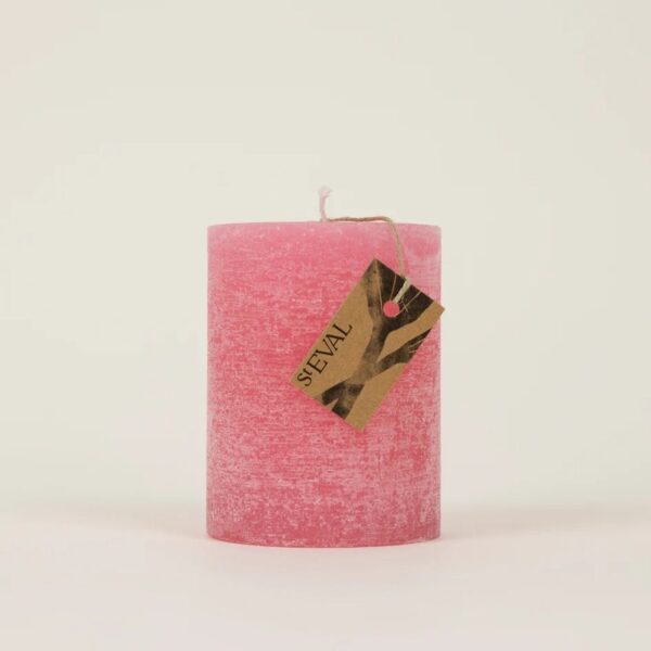 St Eval Wild Rhubarb Pillar Candle - Image 2