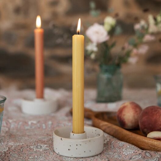 St Eval Stone Speckled Candle Holder