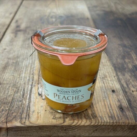 WOODEN SPOON Peaches with Brandy - Weck Jar 275g