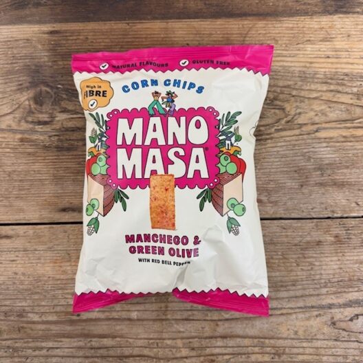 Manomasa Manchego & Green Olive Corn Chips 140g