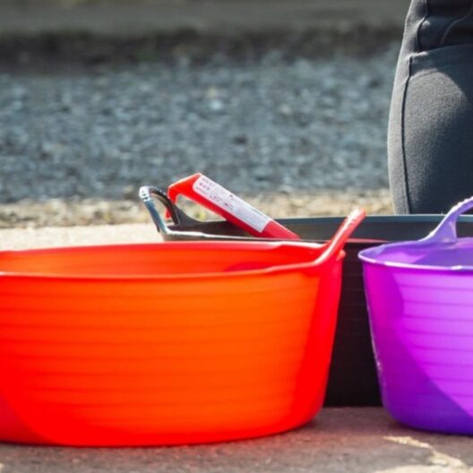 Flicka Foundation - Red Gorilla Feed Bucket